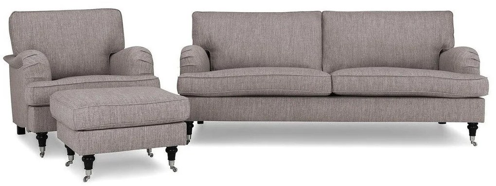 Set mobilier tapițat Bloomington A127Tapiterie, Picioare: Metal, Lemn, Role