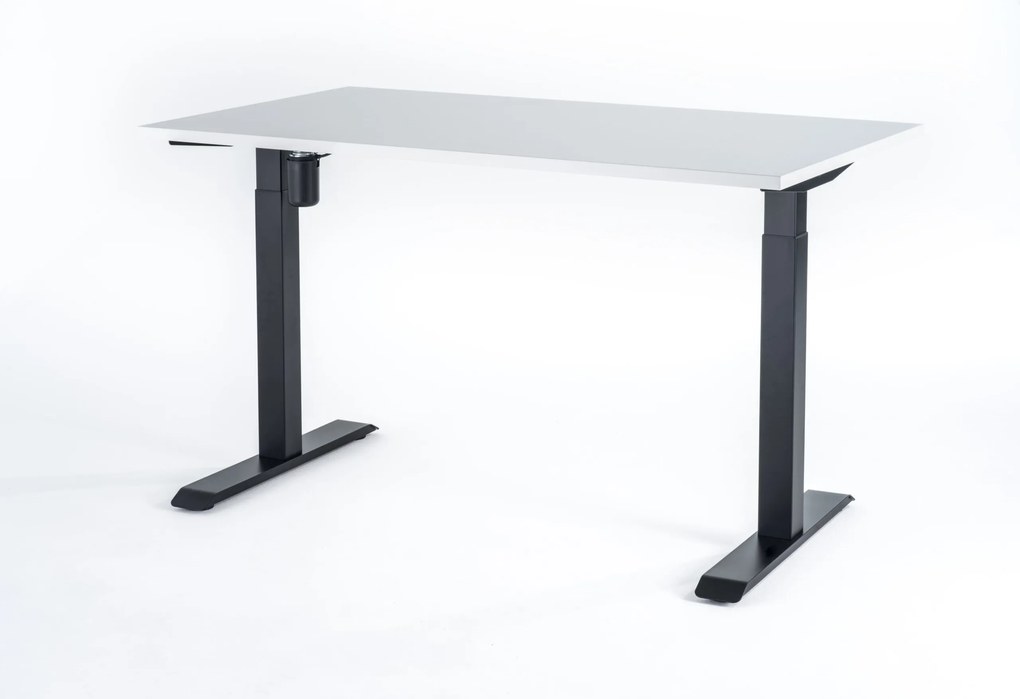 Viva New Generation 2.0, Birou reglabil electric, un singur motor - Standard - 1400x750x18 - Alb - Negru