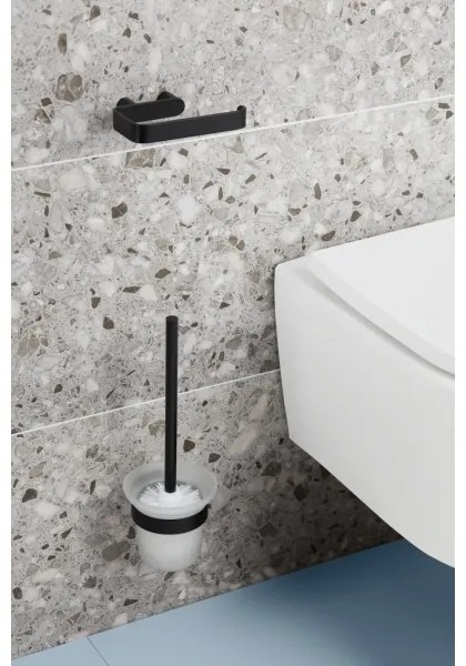 Suport de hârtie igienică KFA Armatura 864-022-81 oțel inoxidabil/negru mat