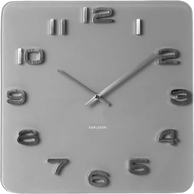 Karlsson 5488GY Ceas perete cu design, 35 cm