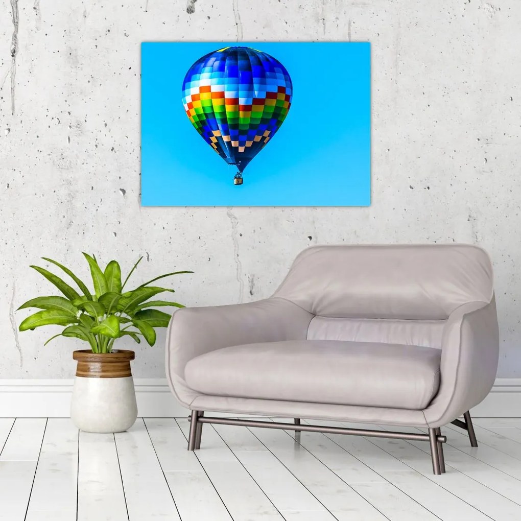 Tablou pe sticlă - Balon cu aer cald (70x50 cm)