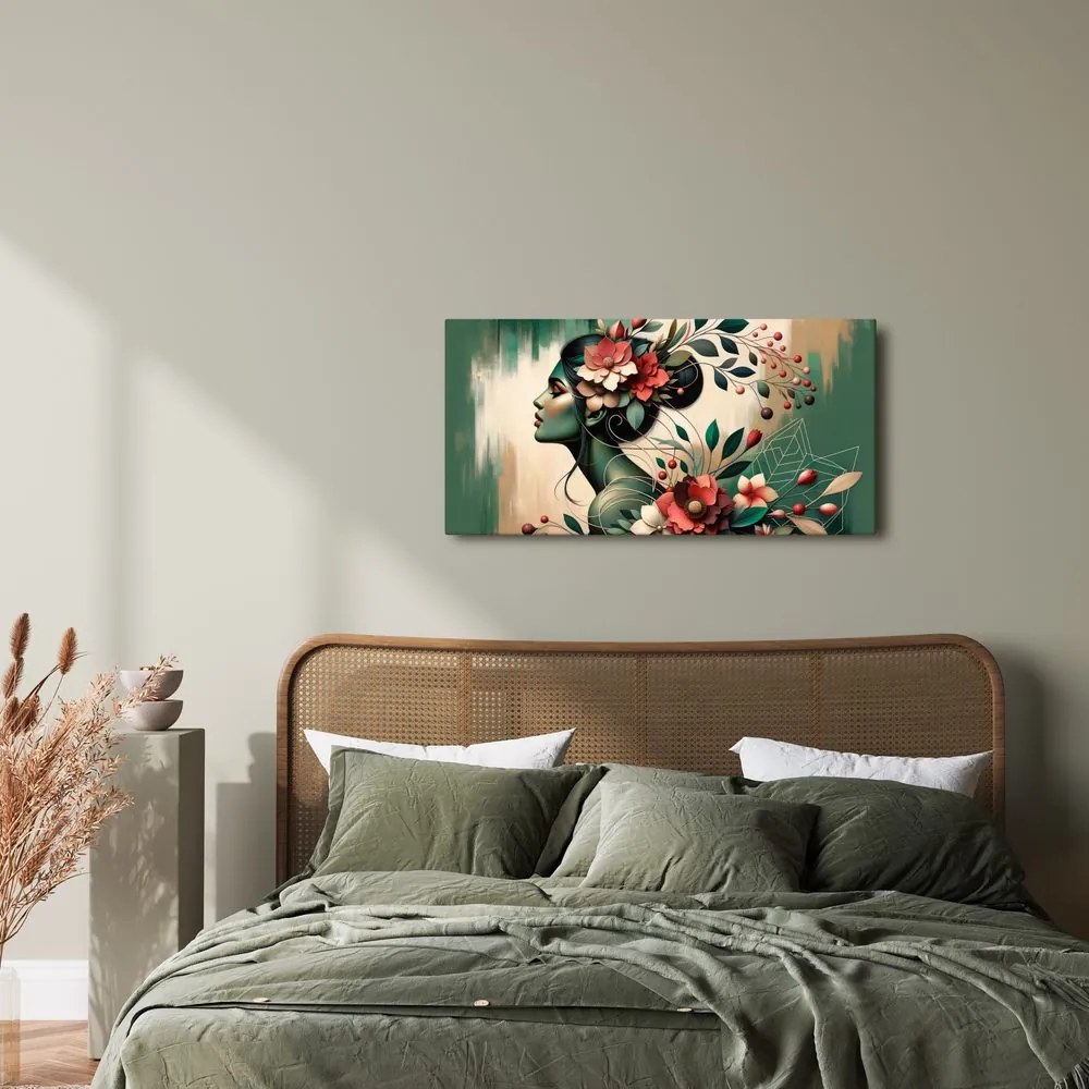 Tablou muză florală