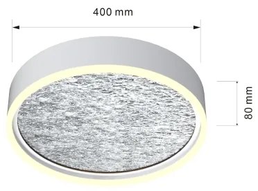 Plafonieră LED dimabilă Wofi 9002-103M BORDEAUX LED/37W/230V argintiu