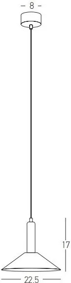 Pendul LED design modern Sindra negru