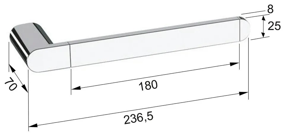 Suport pentru prosoape alb de montat pe perete din alamă Flori – Sapho