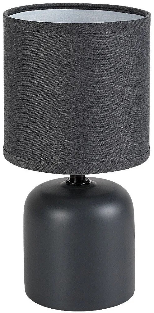 Lampa de masa ceramica si abajur albastru Daphni