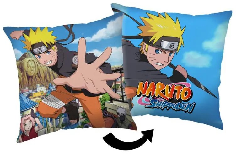 Naruto Shippuden pernă, pernă decorativă 40x40 cm