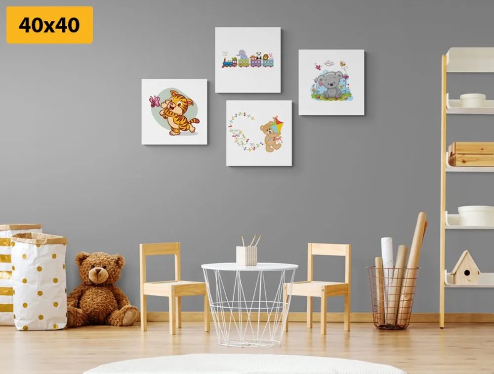 Set tablouri animăluțe colorate