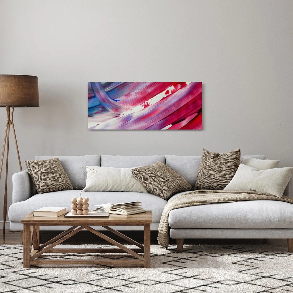 Tablou - culorile rozalbaste (120x50 cm)