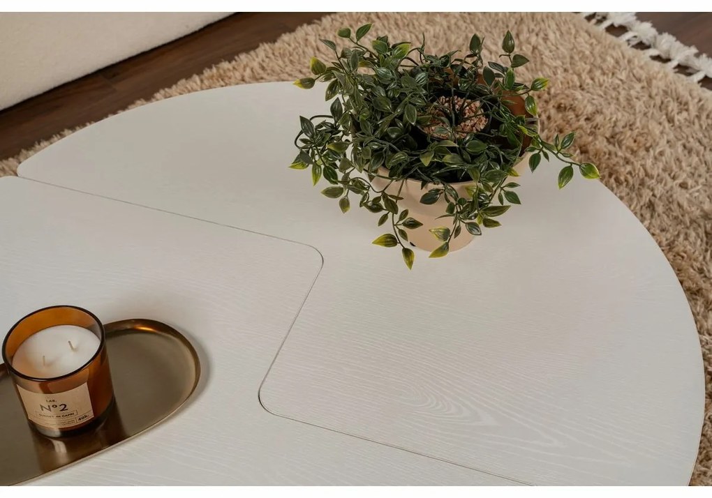 Măsuță de conferință Moira Wood White