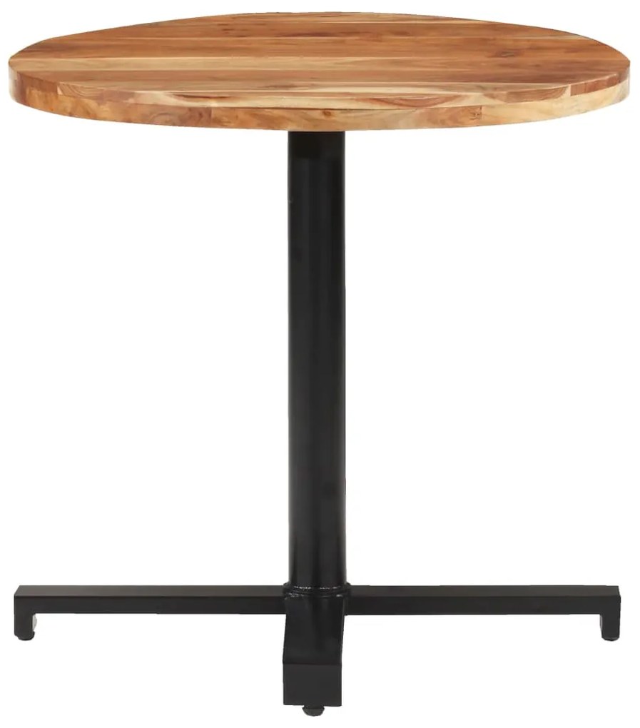 320281 vidaXL Masă de bistro, Ø80x75 cm, rotund, lemn masiv de acacia