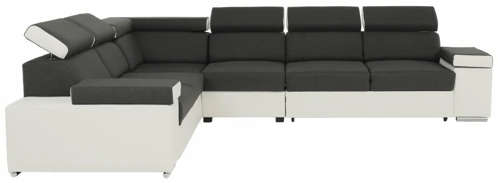 Colţar universal, gri/alb, 2+3, MARBELA LUX