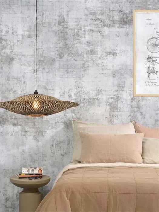 Lustra suspendata din bambus Bali orizontal L, 87cm BALI/H/8720/BN