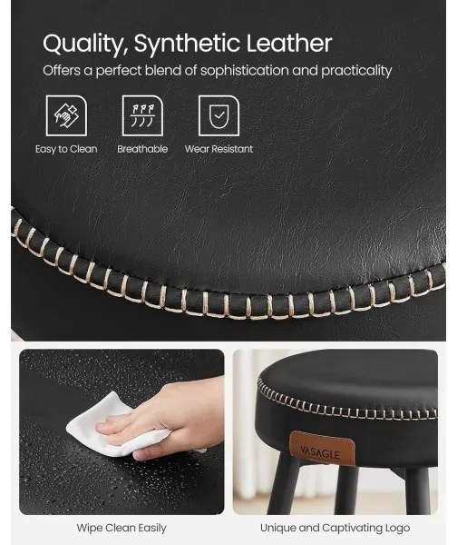 Scaun de bar LIOR, negru