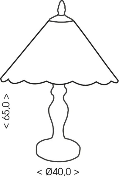Brilagi - Lampă de masă Tiffany din vitralii FOLIA 1xE27/60W/230V