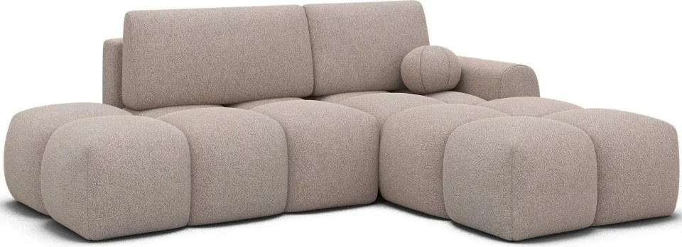 Colțar extensibil dreapta ELTAP Vittario 227 x 170 cm | Xillar 20 bej | ladă depozitare | funcție pat