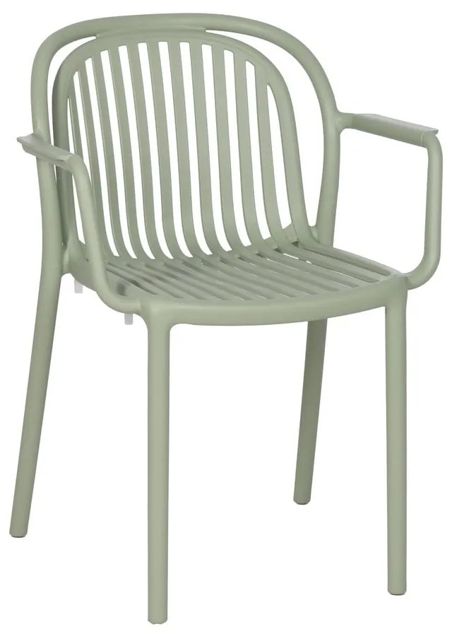 Scaun de dining verde din plastic Alia – Ixia