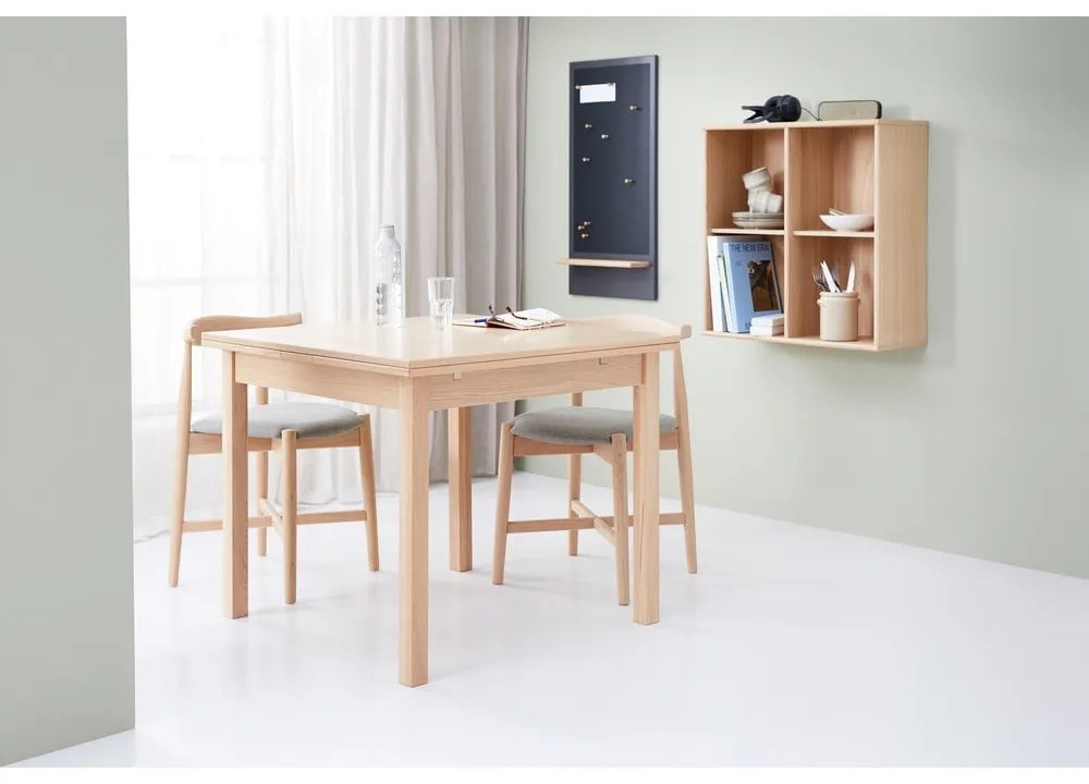 Scaun de dining bej/în culoare naturală din lemn de stejar Dora – Hammel Furniture