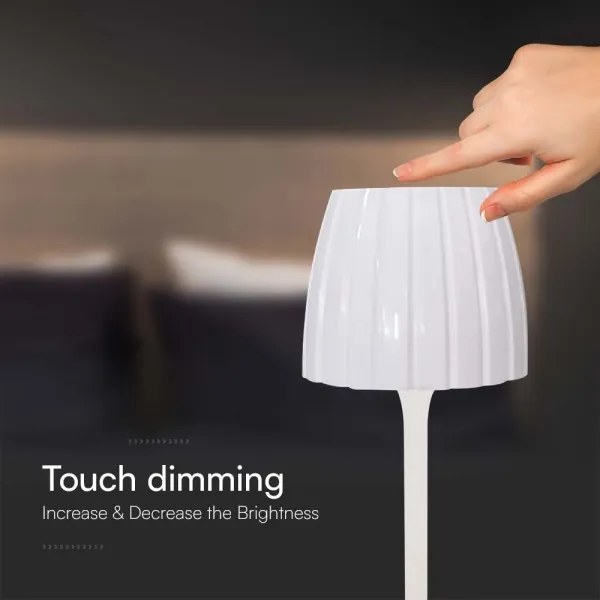 Lampă LED birou, reglabilă, reîncărcabilă, 2,7W, 3000-6000K, 1800 mAh, albă