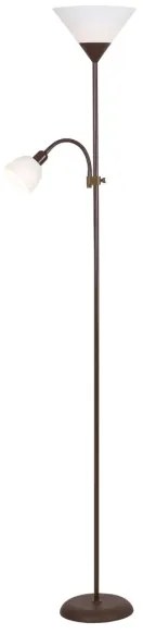 Rabalux 4188 - Lampadar ACTION 1xE27/100W+1xE14/25W/230V maro