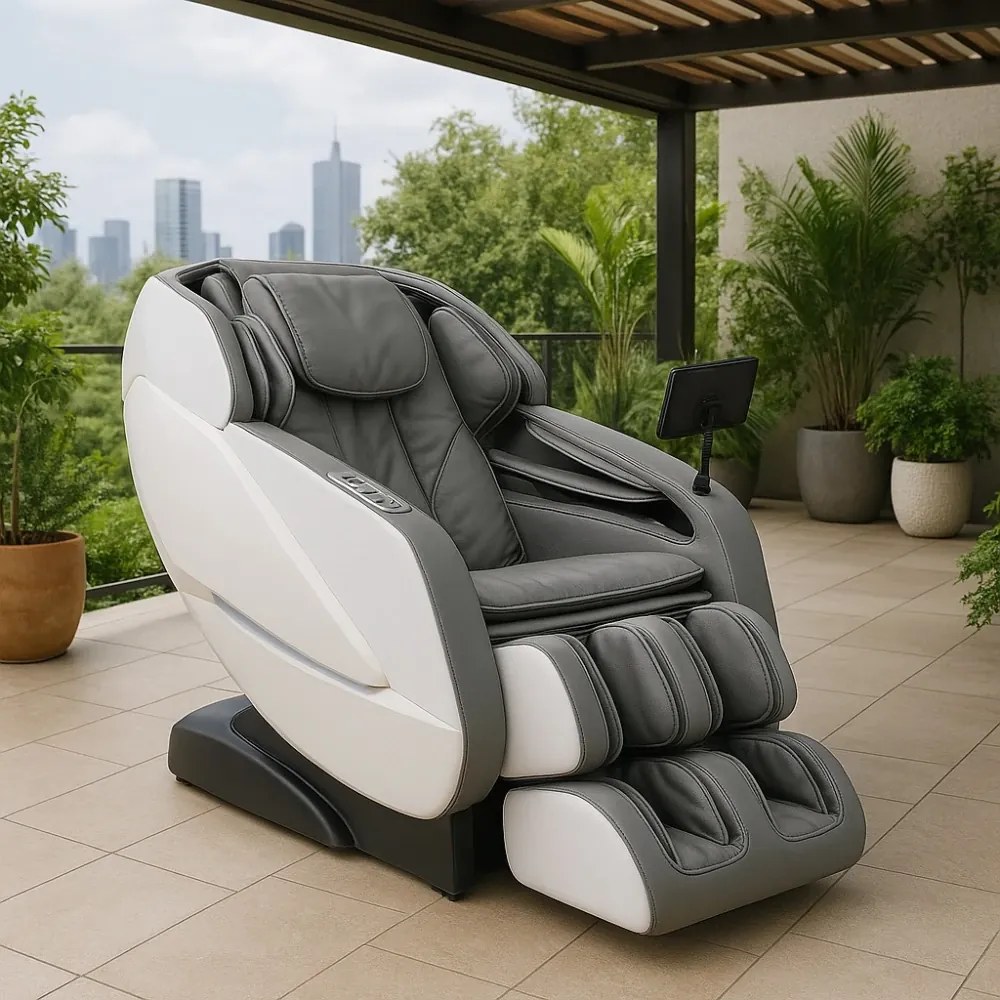 Fotoliu de masaj VIGNIUS Premium – șină dublă SL, Zero Gravity, 2D