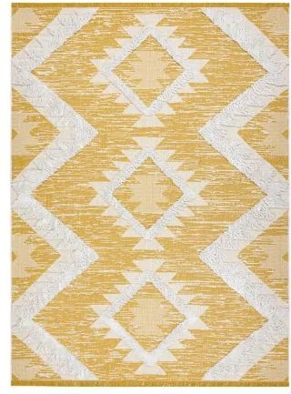 Covor ECO SISAL BOHO MOROC Caro 22312 franjuri - două niveluri d