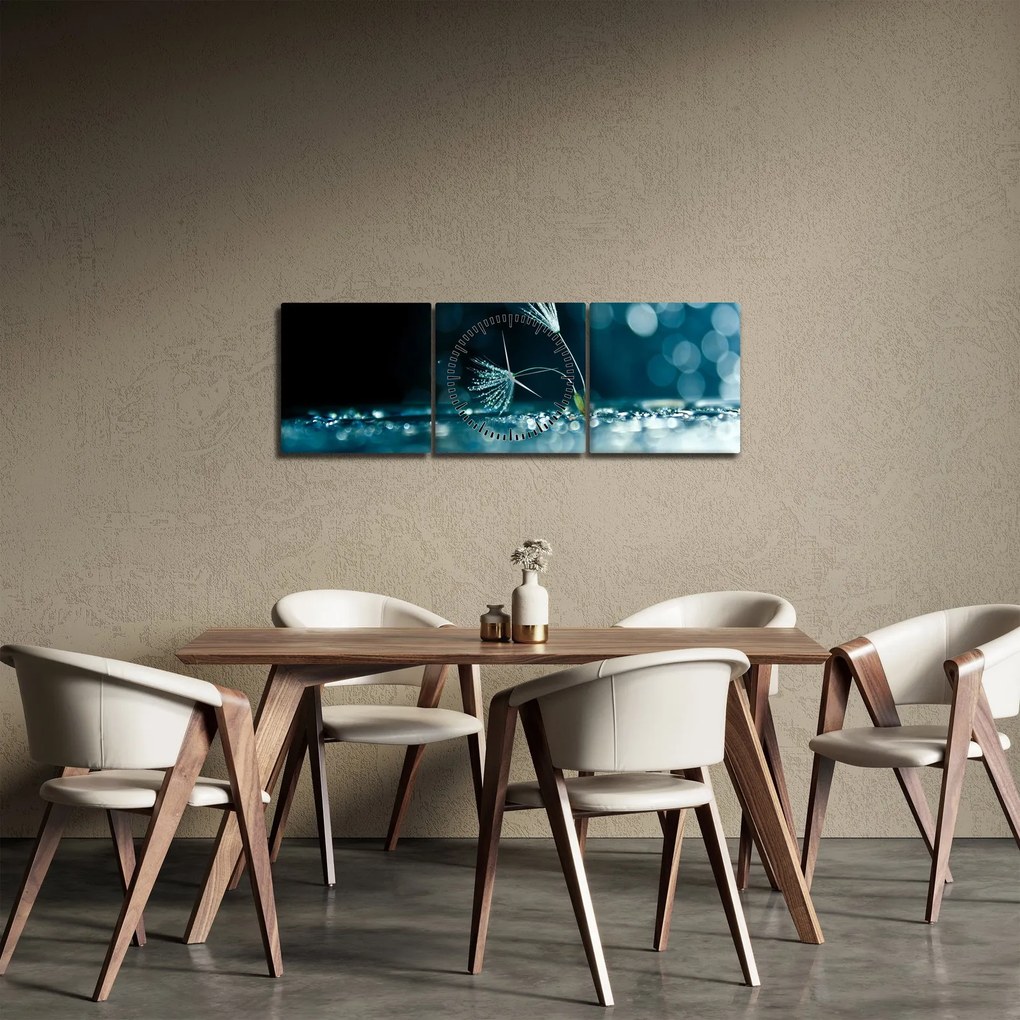 Tablou - Macro (cu ceas) (90x30 cm)
