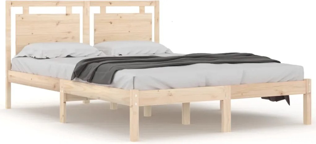 vidaXL Cadru de pat Super King, 180x200 cm, lemn masiv