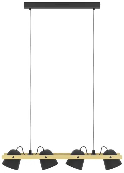 Lustră LED RGBW dimabilă pe cablu Eglo 900883 HORNWOOD-Z 4xLED/3,7W/230V