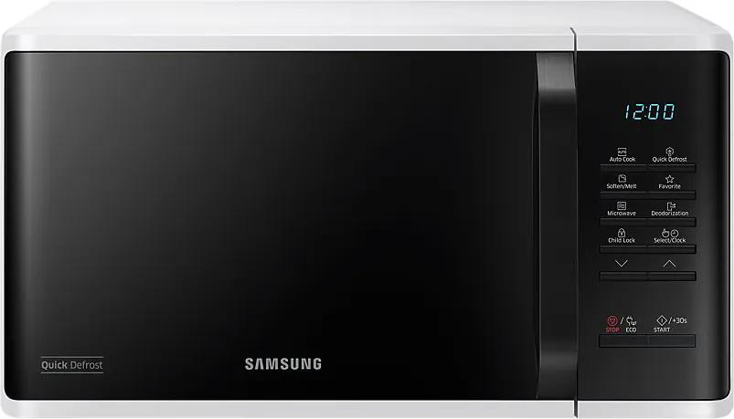 Cuptor cu microunde Samsung MS23K3513AW, 23 L, 800 W, Quick Defrost, Touch control, Alb