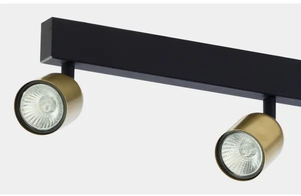 Spot TOP 4xGU10/10W/230V auriu/negru