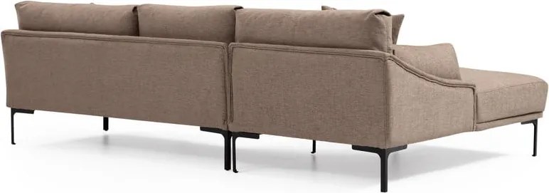 Colțar bej Artie Leo, colț pe partea stângă