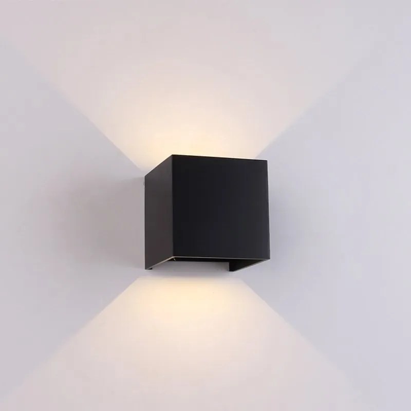 Aplica LED dimabila iluminat exterior ambiental IP54 DAVOS neagra MA-8601
