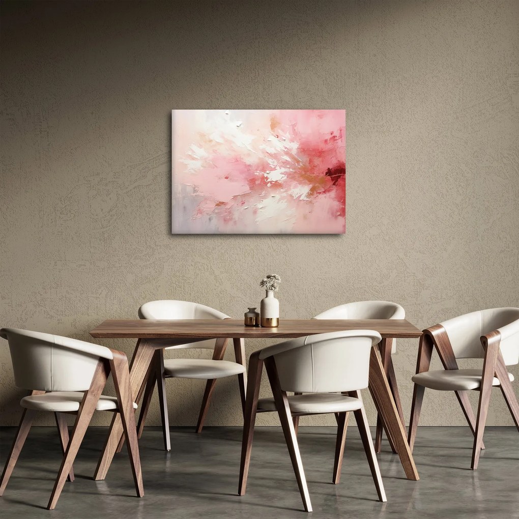 Tablou - Abstract roz (70x50 cm)