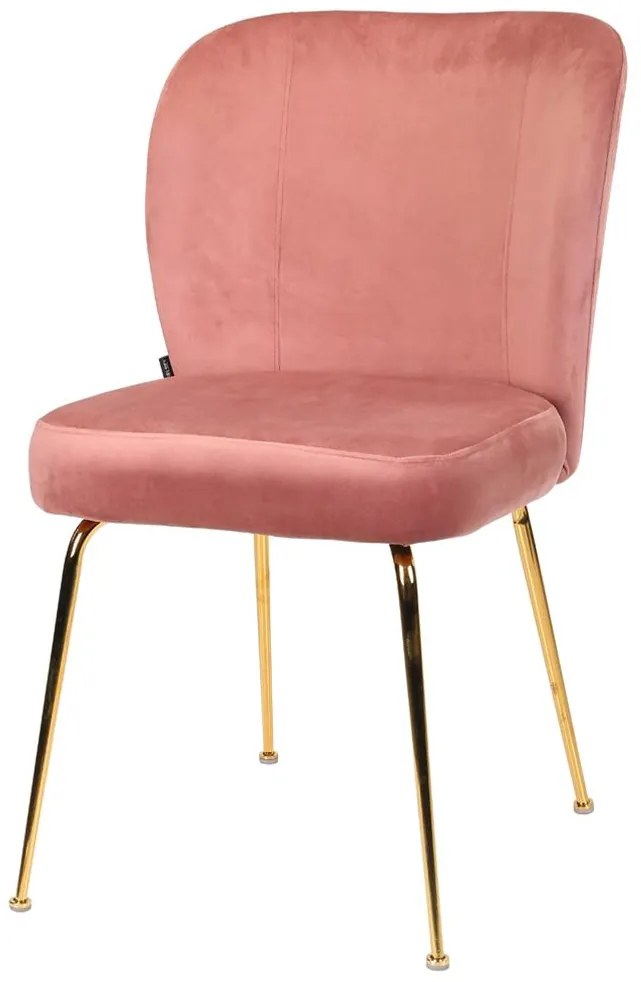 Scaun sufragerie Allia (roz + auriu). 1098707