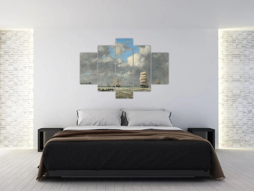 Tablou - Eugène Boudin, Le Havre, reproducere (150x105 cm)