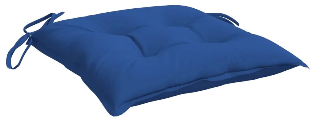 Perne de scaun, 6 buc, albastru, 50 x 50 x 7 cm, textil 6, Albastru, 50 x 50 x 7 cm