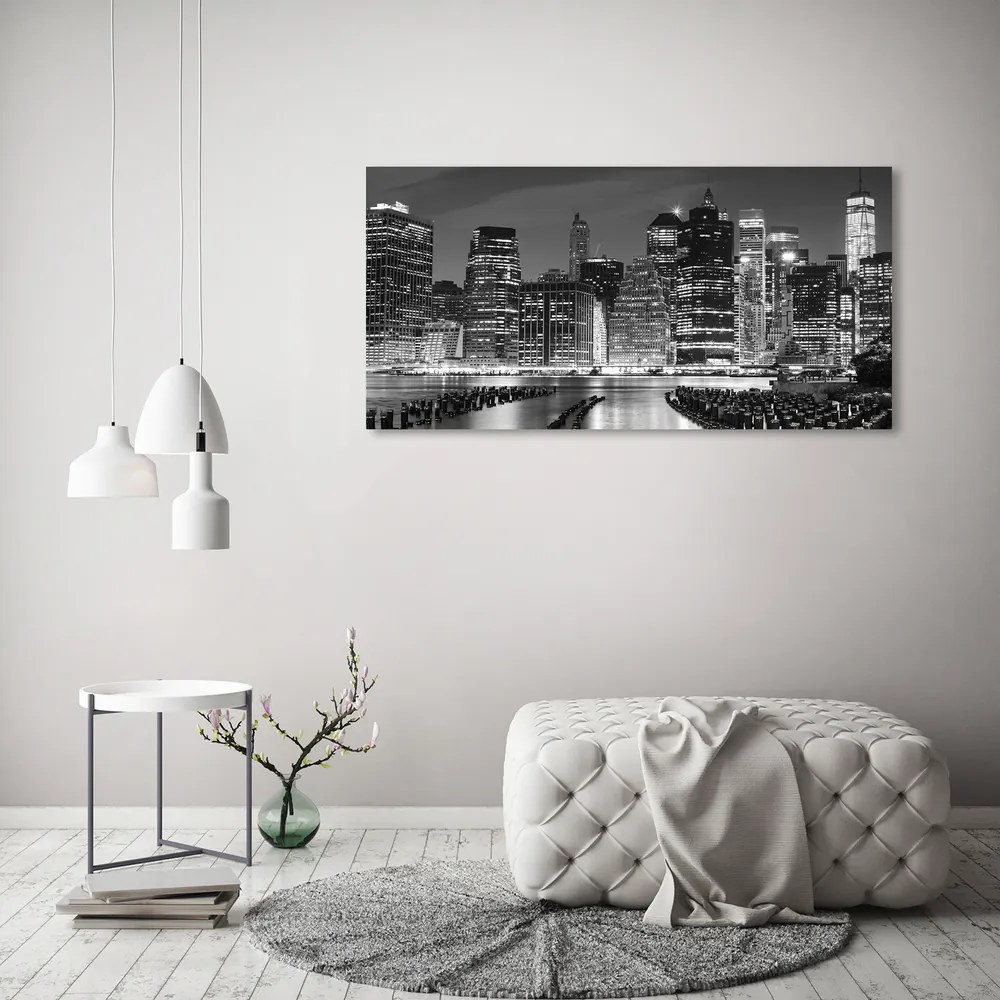 Tablou acrilic Manhattan pe timp de noapte
