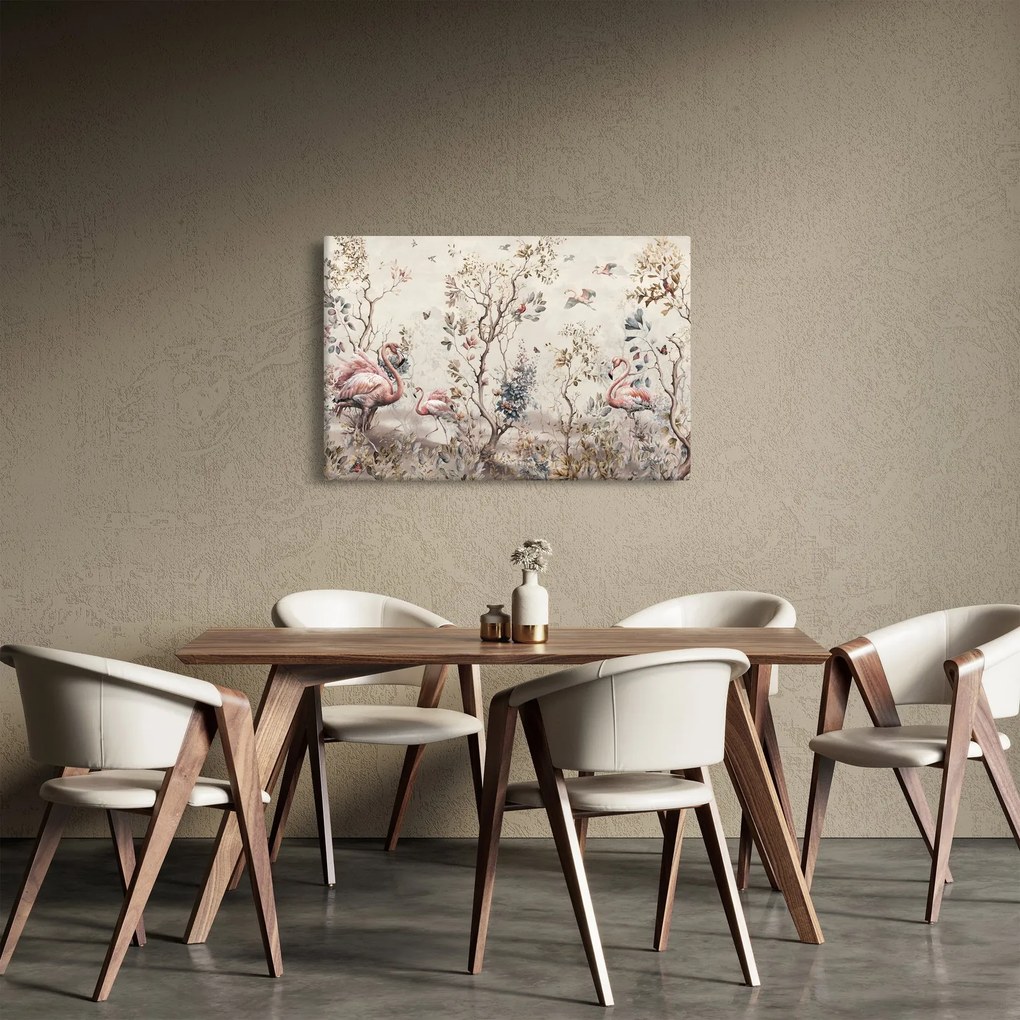 Tablou - Desen de flamingo (90x60 cm)