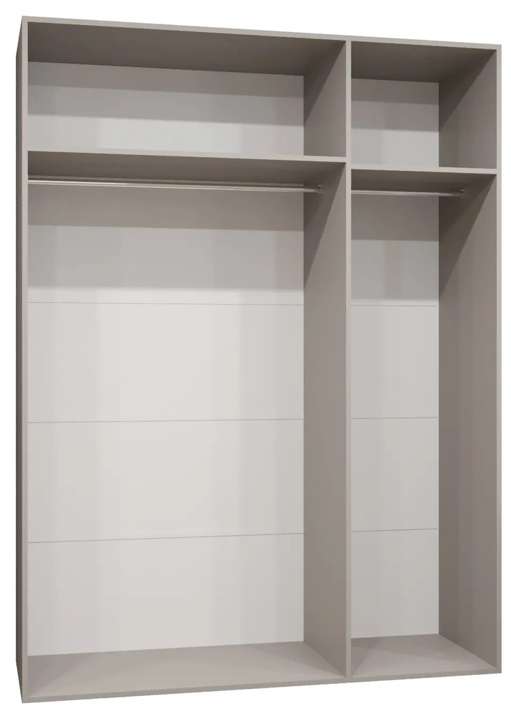 Dulap de haine 150 cm Mirabella 3 (Cașmir + Auriu). 1126467