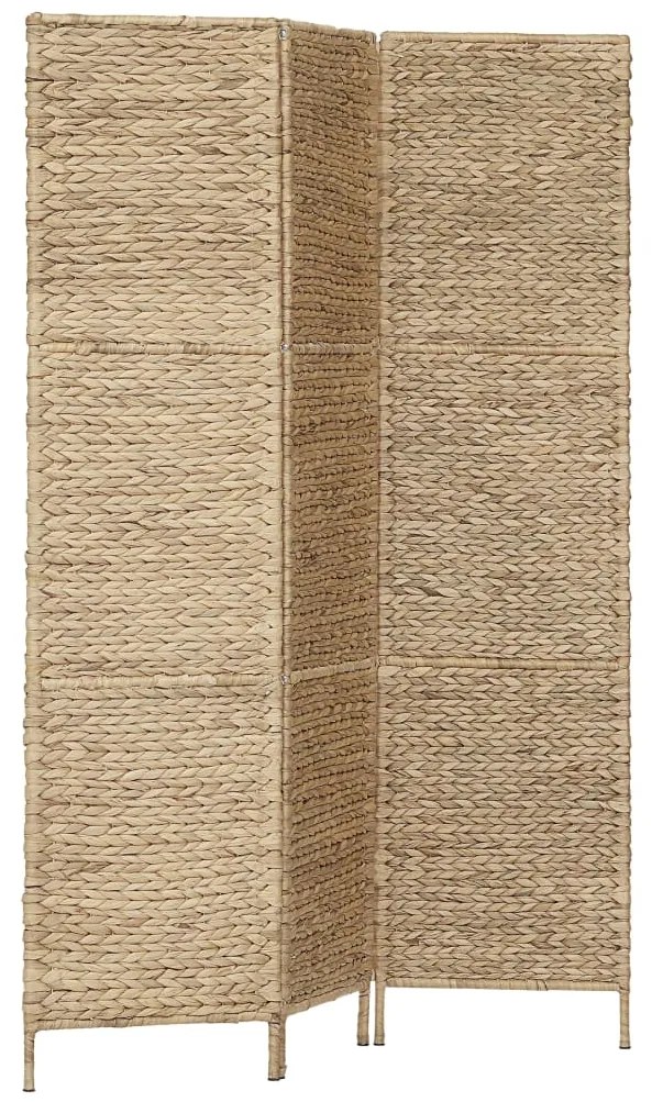 247345 vidaXL Paravan cameră cu 3 panouri, 116 x 160 cm, zambilă de apă