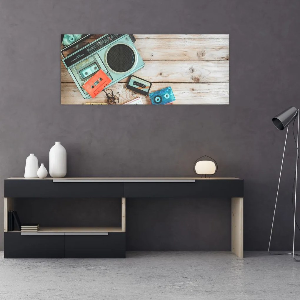 Tablou - Radio retro (120x50 cm)