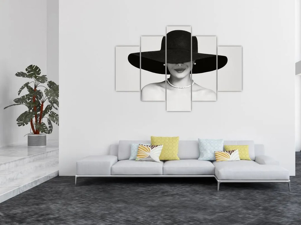 Tablou - Femeia cu pălărie (150x105 cm)