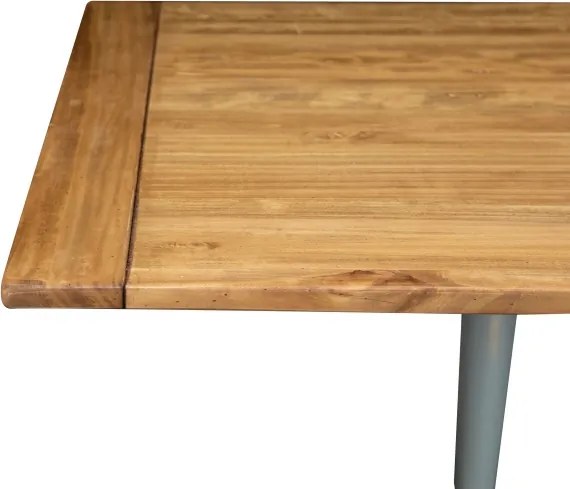 Masa pliabila, L90(180) 90 H80 cm, culoare natur gri antic, Lemn masiv