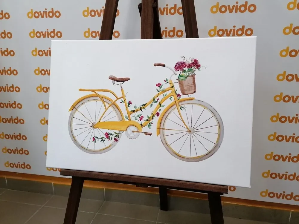 Tablou ilustrația bicicletei retro
