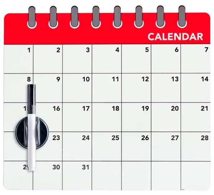 Tablă magnetică pentru frigider Balvi Calendar
