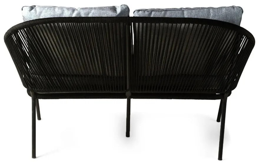 Canapea de grădină cu 2 locuri Bonami Selection North, negru