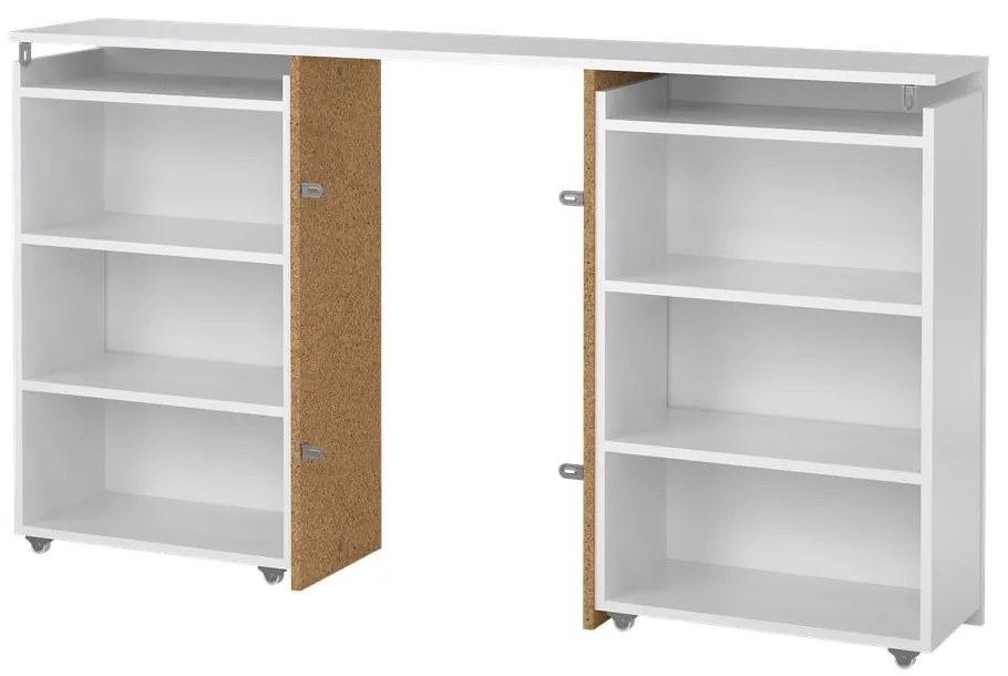 Tăblie de pat albă 145x80 cm Naia – Tvilum