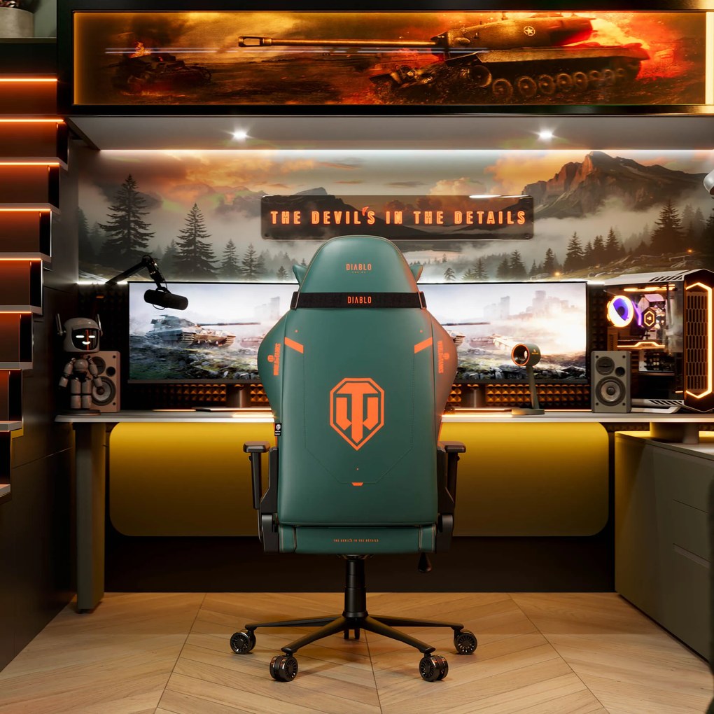Scaun de gaming WOT Diablo X-One 2.0, World of Tanks