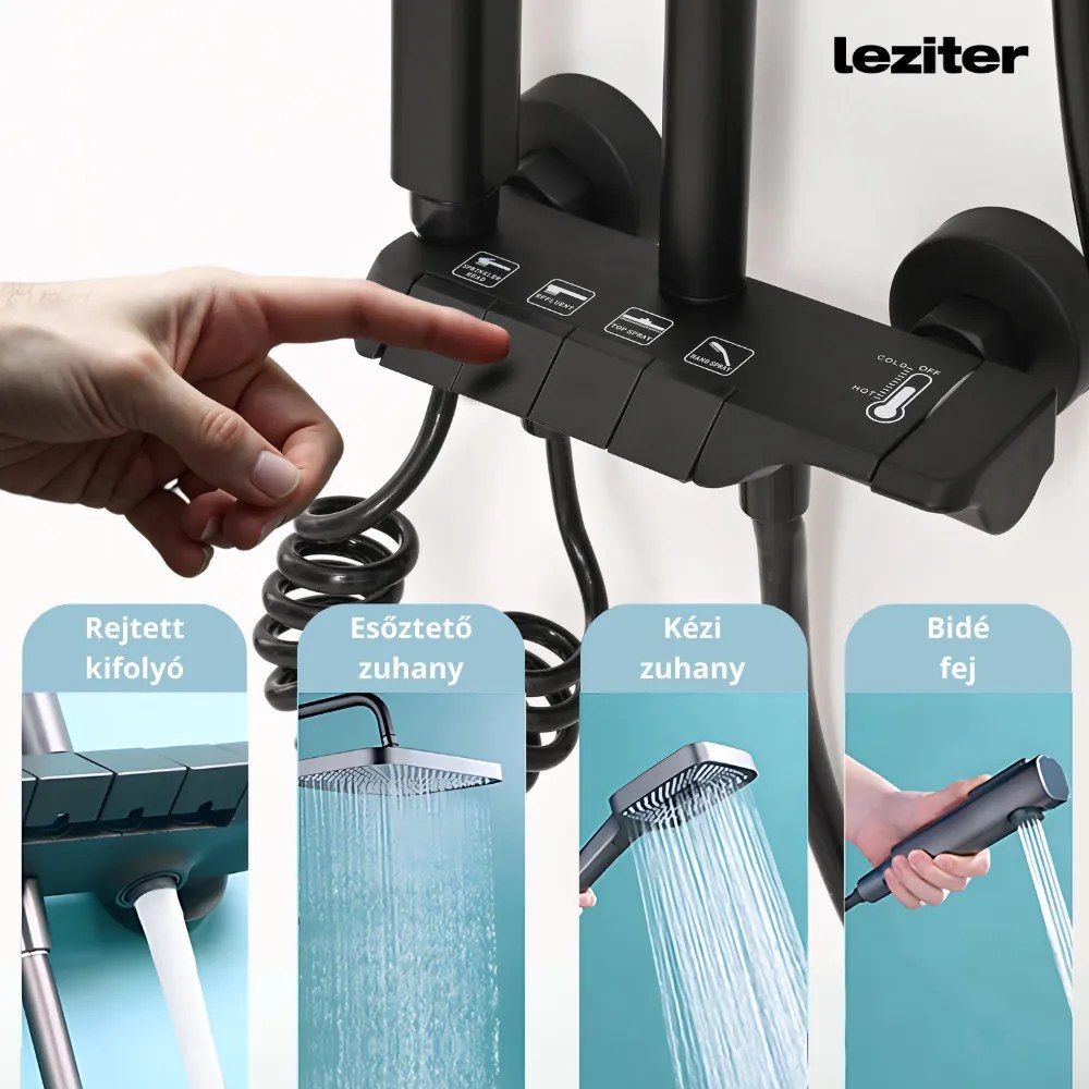 Set de duș multifuncțional Eliz alb